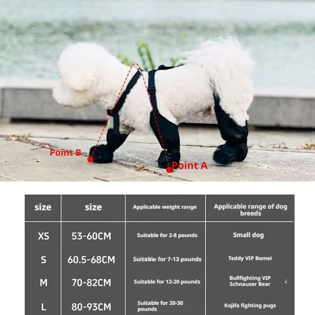 Best Anti-Slip Dog Shoes Pet Paw Protector Dog Rain Outdoor & Suspender Dog Dog Dirty-proof Shoes Anti-fall Booties, Sock S7G9