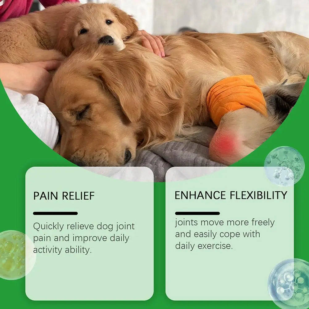 Dog Joint Care Tablets Pet Hip and Joint Supplement Glucosamine Chondroitin Soft Chews Mobility Support Dog Health Nutrition