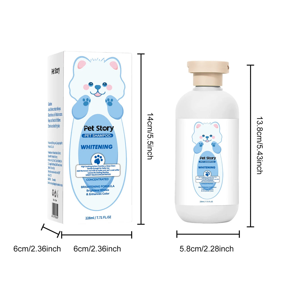 228ml PET Cleaning High Quality Safe Pet Dog Shampoo Body Wash Tender Skin Odor Removing Cleansing Petcleaning for Dogs Cats