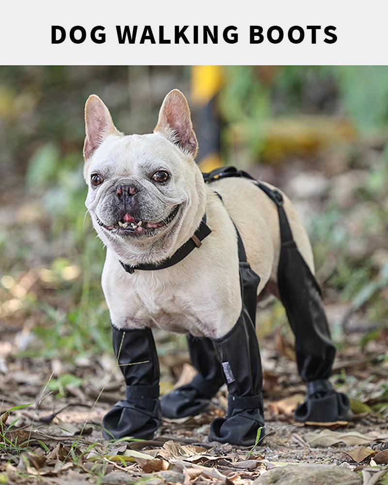 1set Pet Rain Shoes Dog Rain Boots Waterproof Dog Boots Small Puppy Medium Large Dogs Pet Booties Anti-Slip Dog Shoes Rain Snow