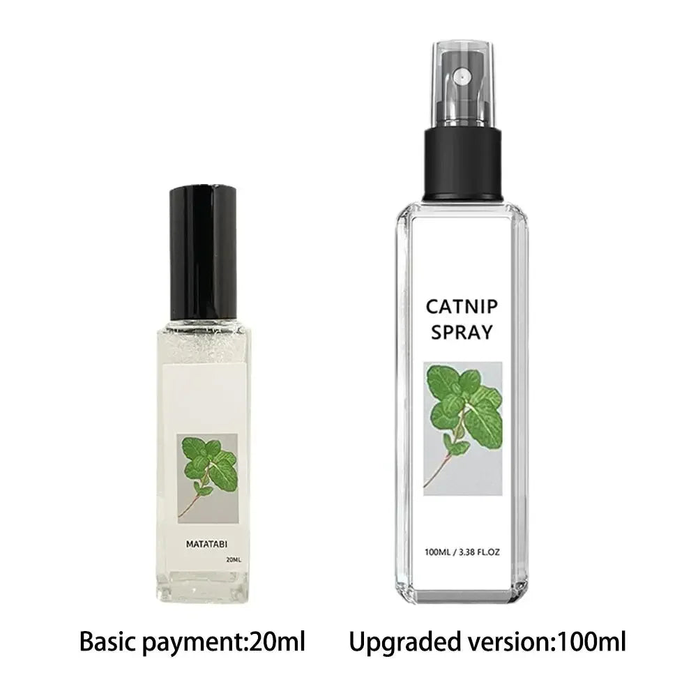 Cat Mint Calming Spray Anxiety Relief Increase Vitality Catnip Infused No Mess Pet Behavior Training Interactive Cat Toy for Cat