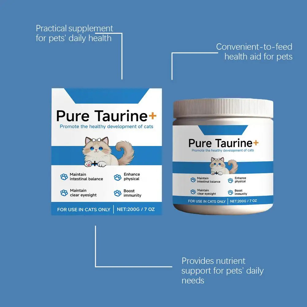 Cat Taurine Powder Gentle Formula To Care For Pet's Comfortable Body Massage Care Nutrition Powder Taurine powder for cats