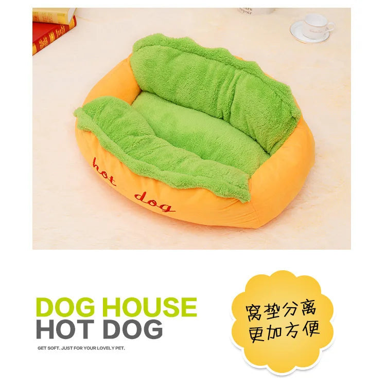Warm Hot Dog Bed Removable Soft Lounger for Dog Large Hot Sale Washable Elastic Puppy Cat Pet House Sofa Indoor Dog Kennel