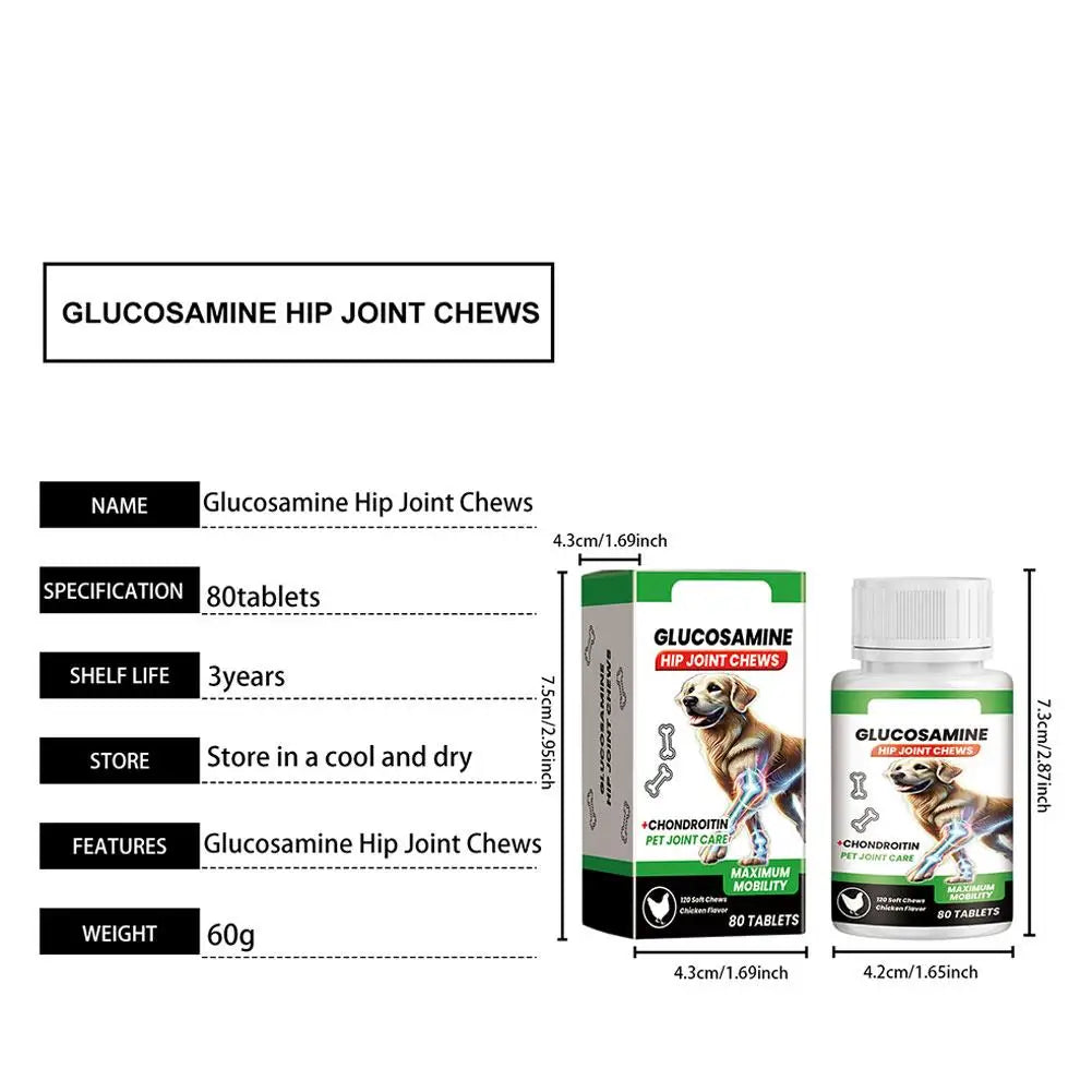 Dog Joint Support Chews Glucosamine Chondroitin Hip Joint Chews For Dogs Mobility Support Enhance Vitality Pet Joint Care
