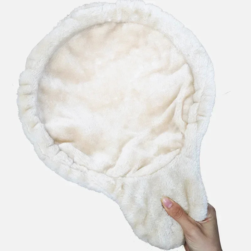 Cat Crawl Instead of Hammock Solid Color Warm and Comfortable Plush Cat Basket Nest Crawl Accessories Pet Cat Supplies