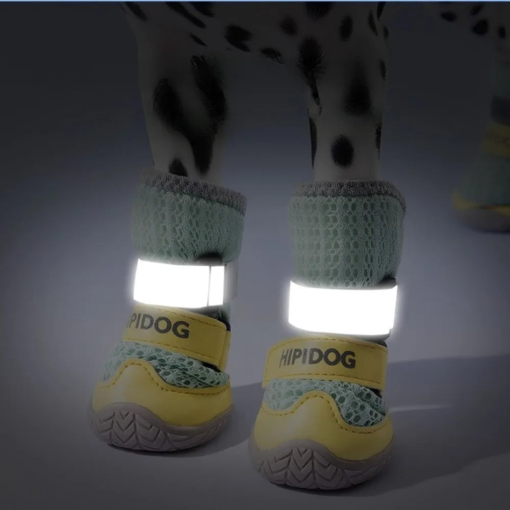 Premium Shoes for Dogs Breathable Wear-resistant and Anti-slip Dog Shoes Adjustable and Soft Dog Accessories Pet Products