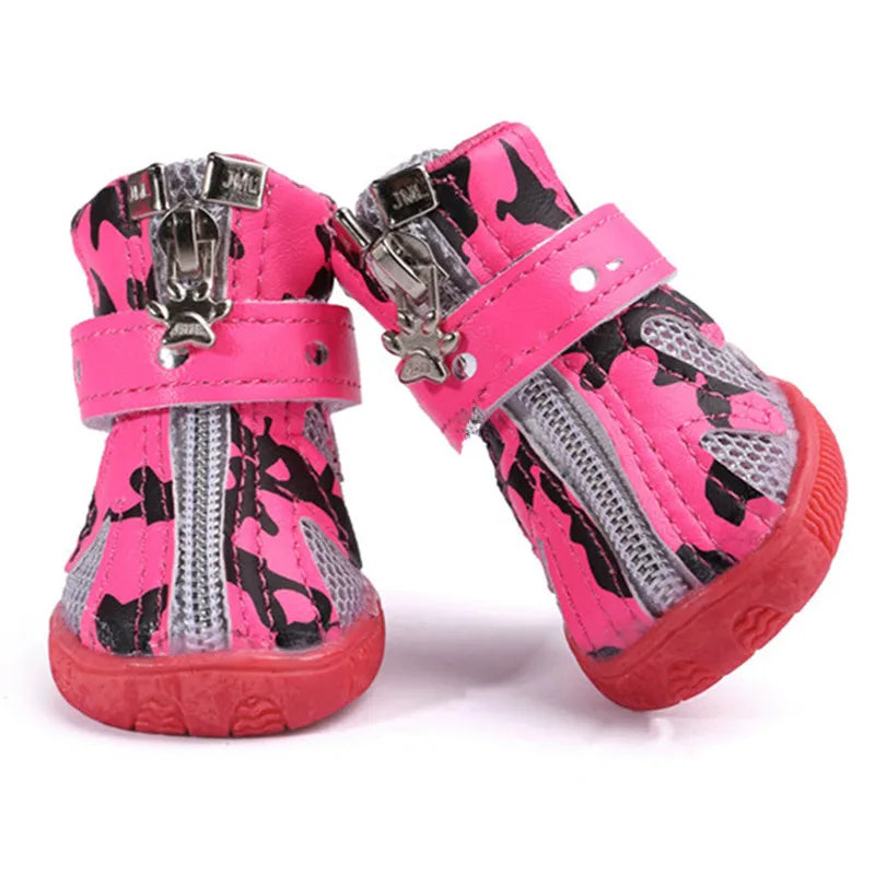 Breathable Mesh Dog Shoes Summer Small Dog Shoes Anti-Slip Pet Dog Sport Boots for Teddy Chihuahua