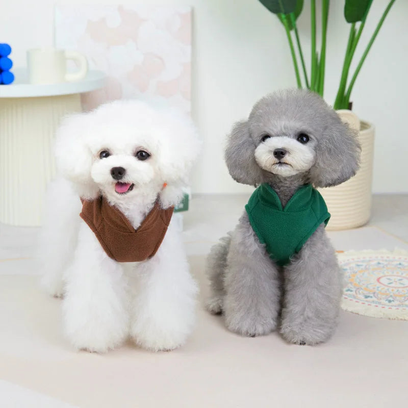 Pet Dog Clothes,Polar Fleece Warm Dog Vest,Fashion Comfortable and Breathable Dog Cothes,Clothes for Small and Medium-sized Dogs