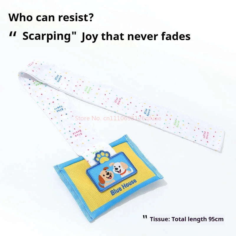 Dog Sniffing Chew Toys Simulation Paper Towel Drawing Box Hiding Puzzle Bite Resistant Consume Energy Indoor Play For Medium Dog