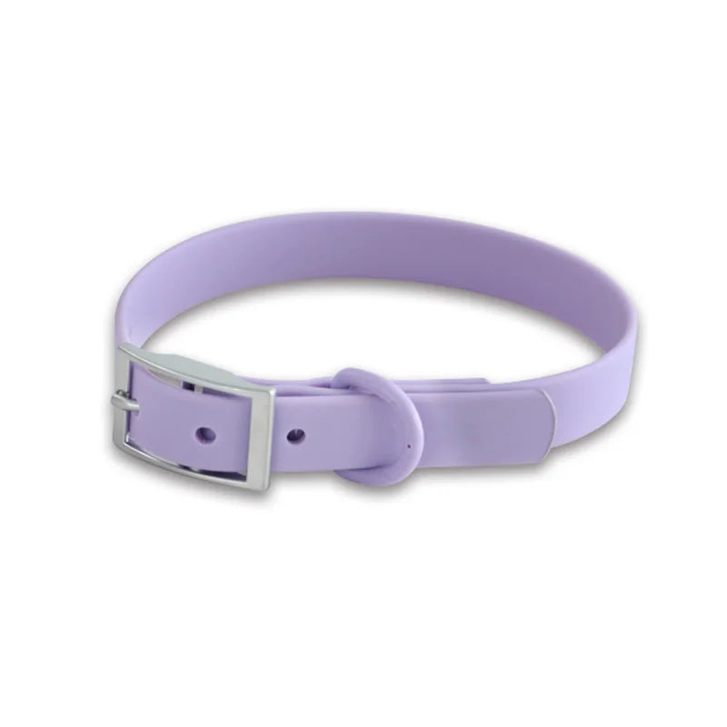 Universal Waterproof Dog Collars With Zinc Alloy Buckle PVC Rubber for Medium Small Dog Collar for Cats