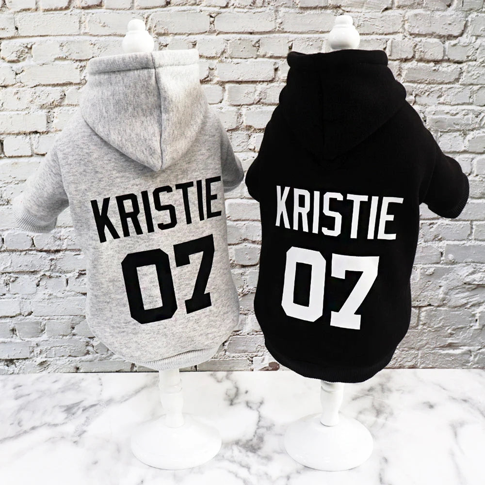 Custom Pet Dog Clothes, Puppy Hoodies, Warm Coat for Large Dogs, Jacket, Sweater, French Bulldog Clothing, Autumn, Winter
