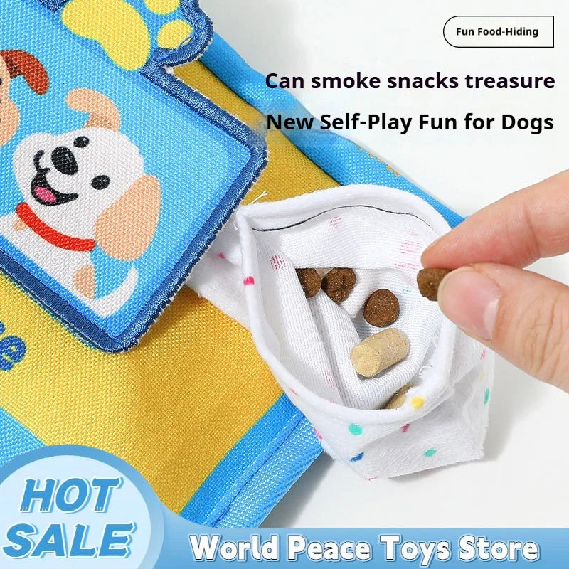 Dog Sniffing Chew Toys Simulation Paper Towel Drawing Box Hiding Puzzle Bite Resistant Consume Energy Indoor Play For Medium Dog