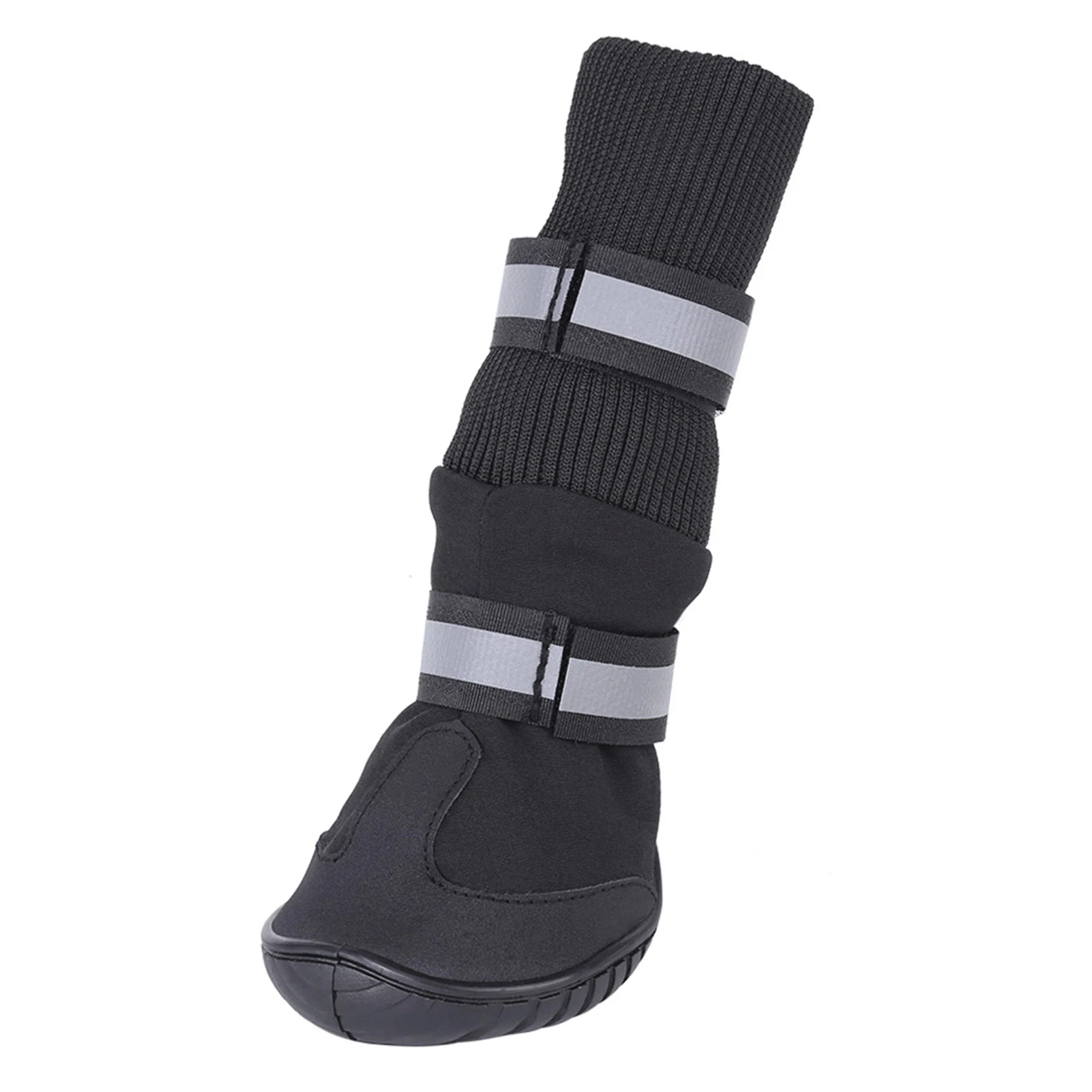 D2 4Pcs Set Pet Dog Shoes Anti Slip Protective Boots Dog Socks for Large Dogs Cat Waterproof Winter Dog Pet Puppy Shoes For Dogs