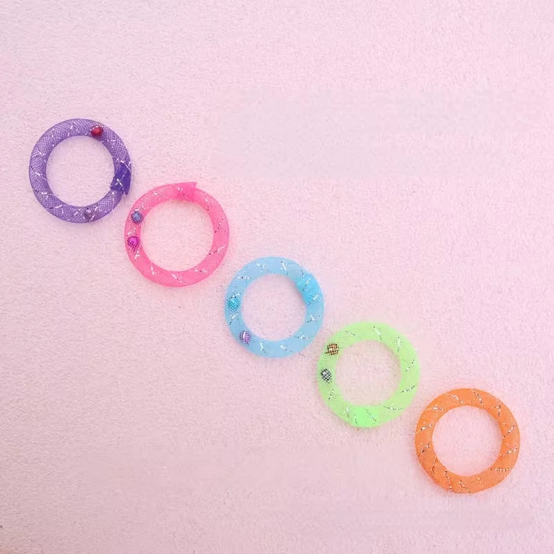Cat toys - Soft netted cat self-amusement doughnut, bell-activated self-amusement toy - Suitable for all cats to play with