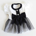Dog Clothes Small Dogs Summer Puppy Dress Cat Print Skirt Bichon Chihuahua Black White Breathable Dresses Pet Clothing for Dogs