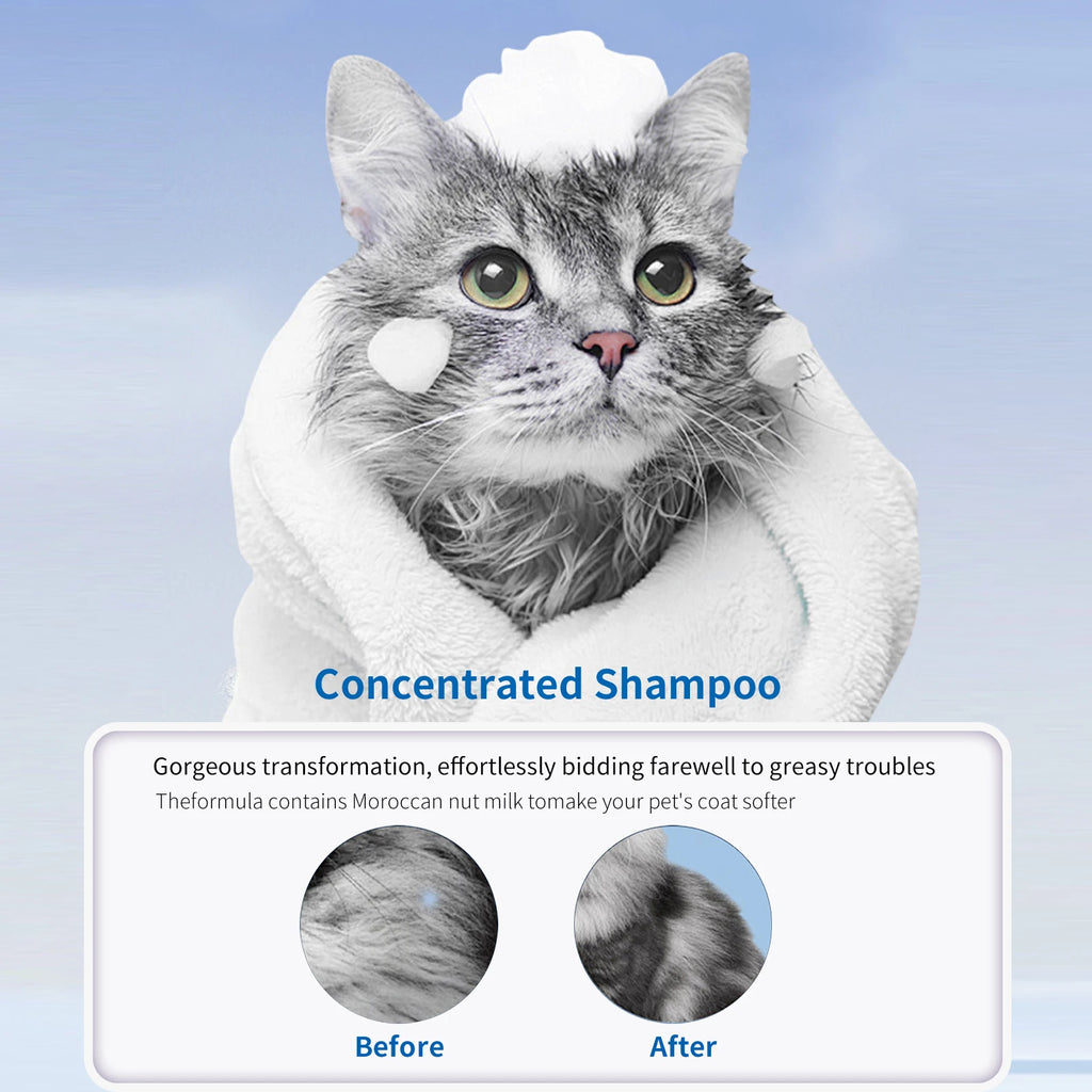228ml PET Cleaning High Quality Safe Pet Dog Shampoo Body Wash Tender Skin Odor Removing Cleansing Petcleaning for Dogs Cats