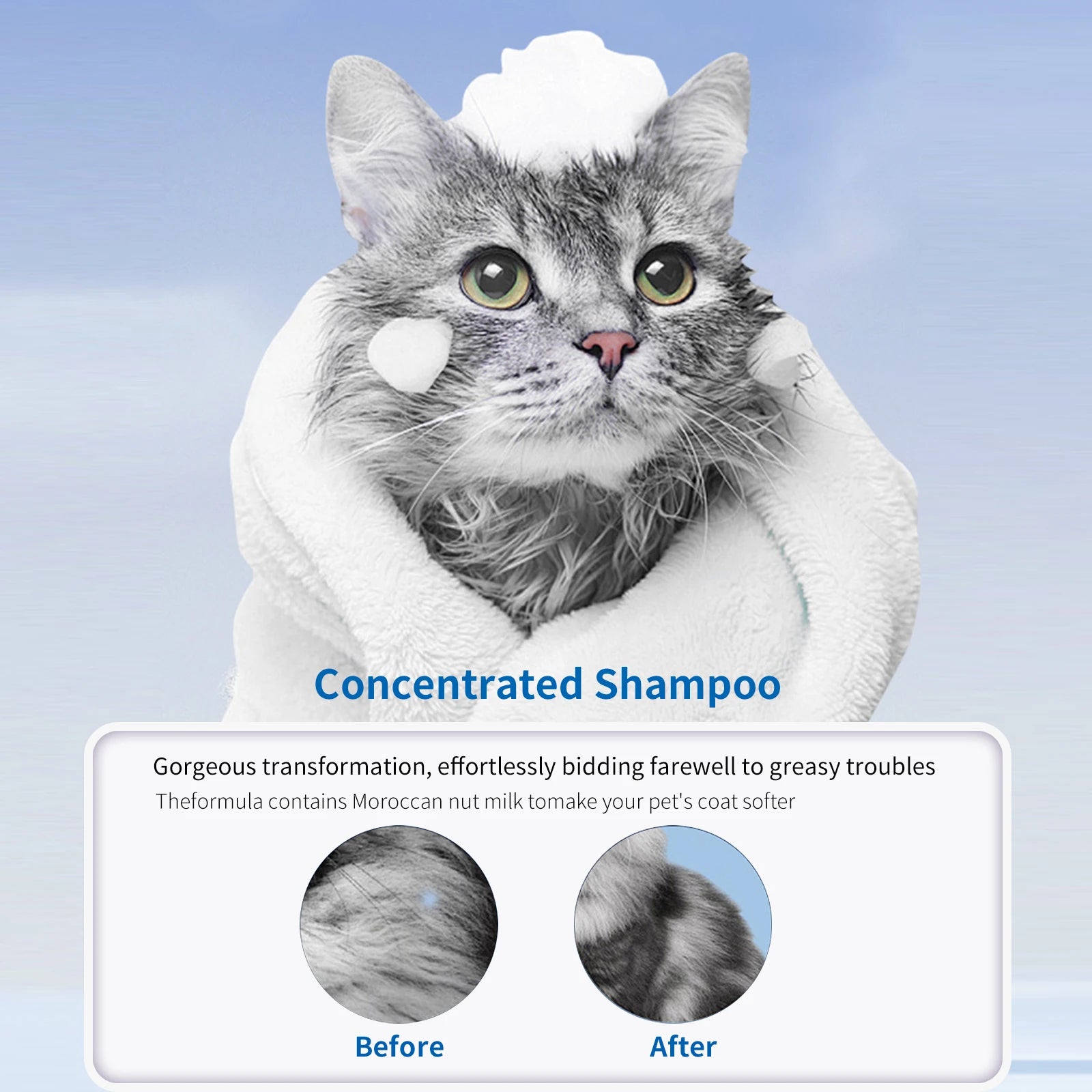 228ml PET Cleaning High Quality Safe Pet Dog Shampoo Body Wash Tender Skin Odor Removing Cleansing Petcleaning for Dogs Cats