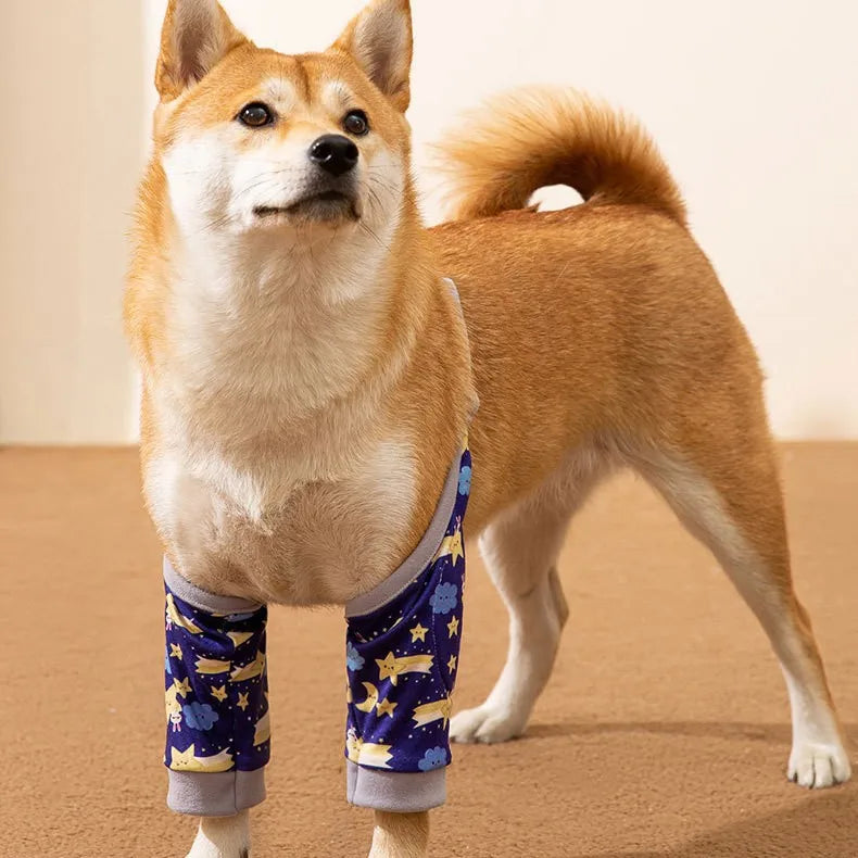Large Dog Knee Protection Clothing Dirt-proof Pet Coats Protect Joint Breathable Pet Elbow Protect Cloth Portable Dog Supplies