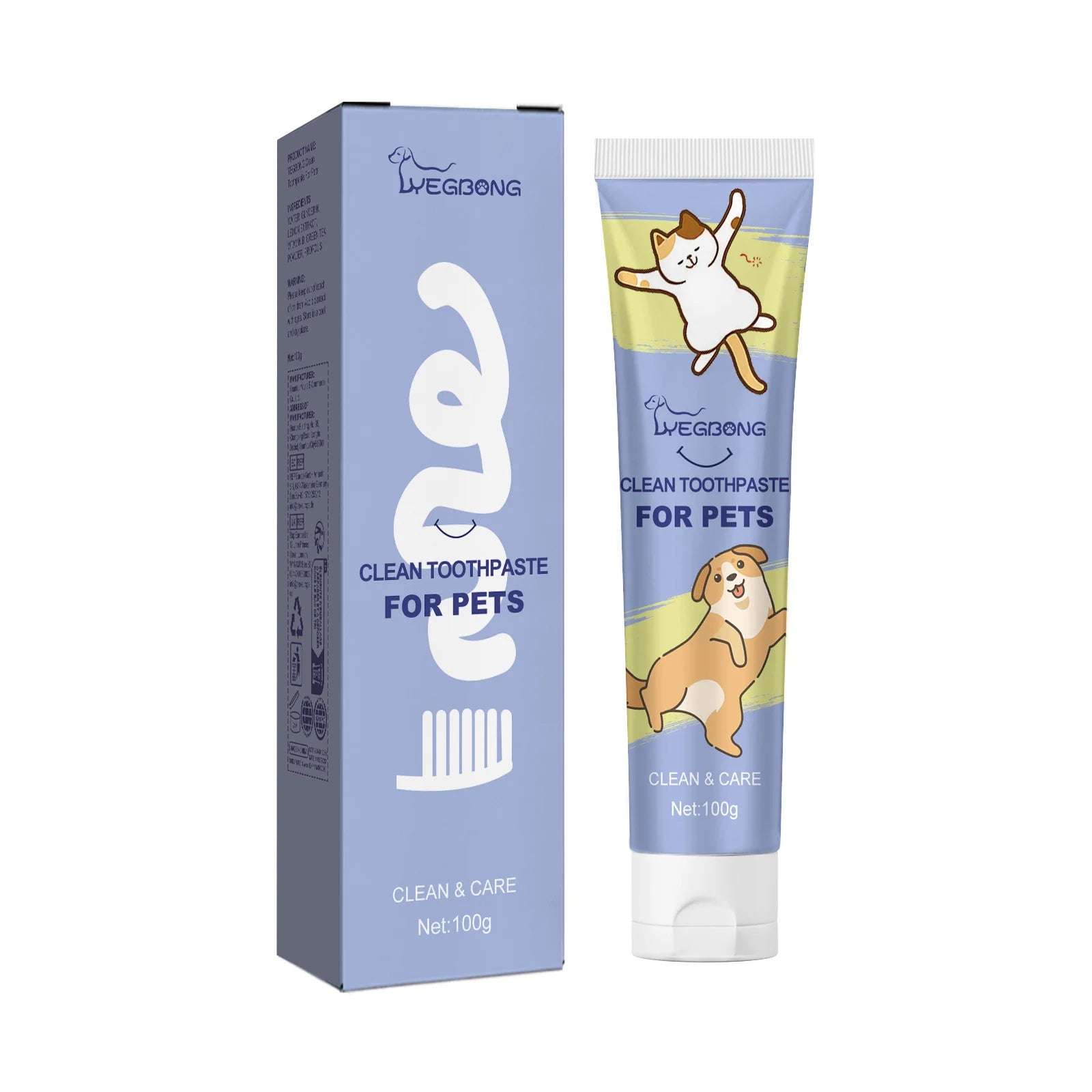 Pet Toothpaste For Cat Dog Fresh Breath Deep Cleaning Removing Stain Oral Plaque Prevent Teeth Calculus Cats Edible Toothpaste