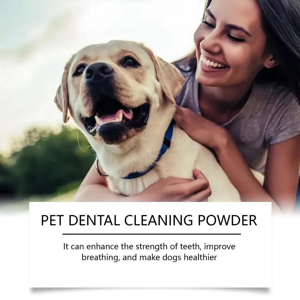 80g Dog Teeth Cleaning Powder Natural Ingredients Safe Non-irritating Maintain The Oral Health Of Dogs Dog Teeth Cleaning Powder