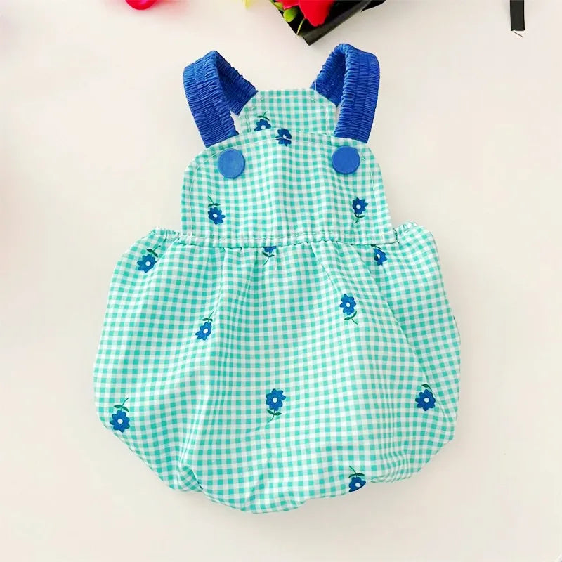 Dog Clothes Small Dogs Summer Puppy Dress Cat Print Skirt Bichon Chihuahua Black White Breathable Dresses Pet Clothing for Dogs