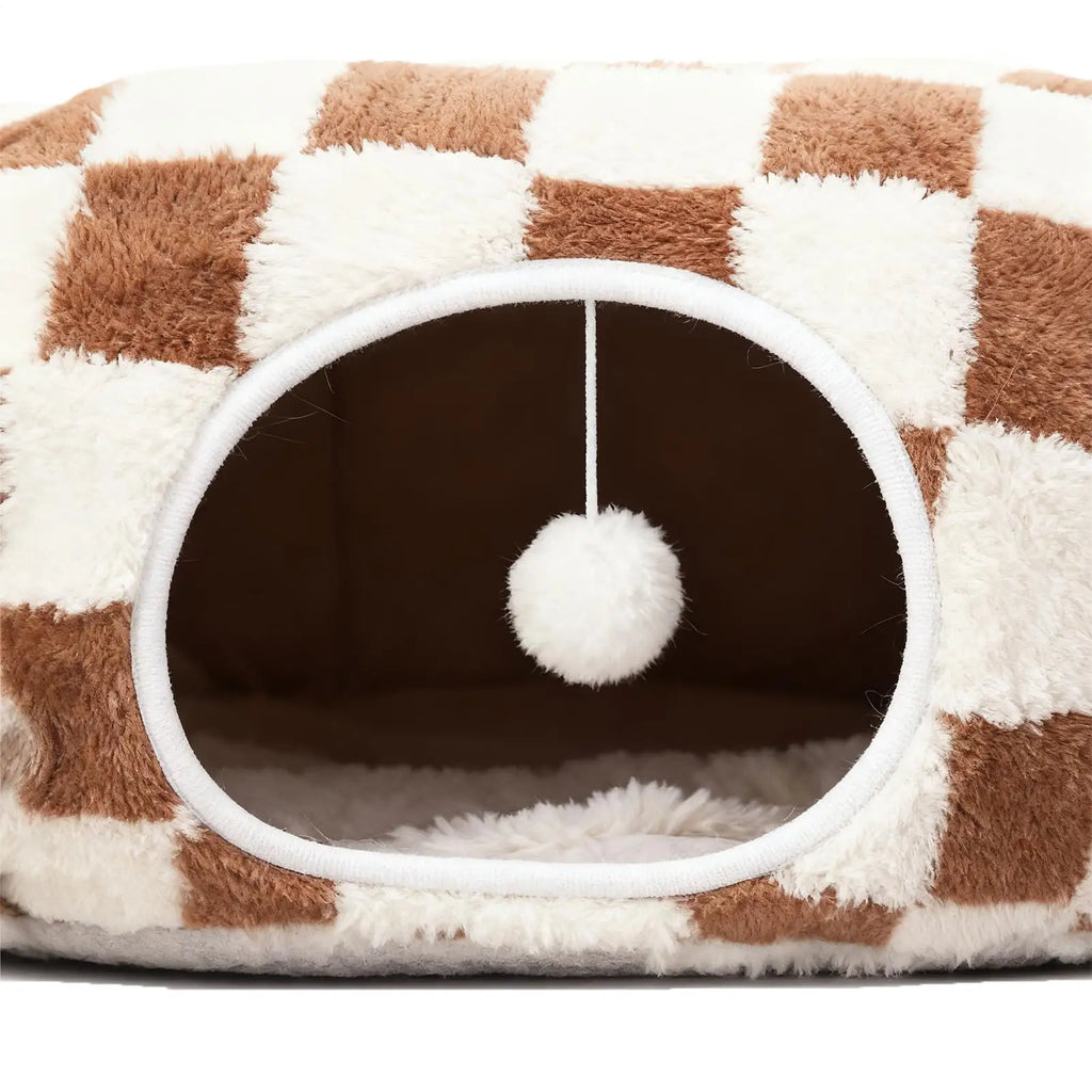 Cat Cave Donut Interactive Toys Washable With Ball Cat Tunnel Donut Kitten Bed For Kitten Puppy Small Dog Bunny Pet Enrichment