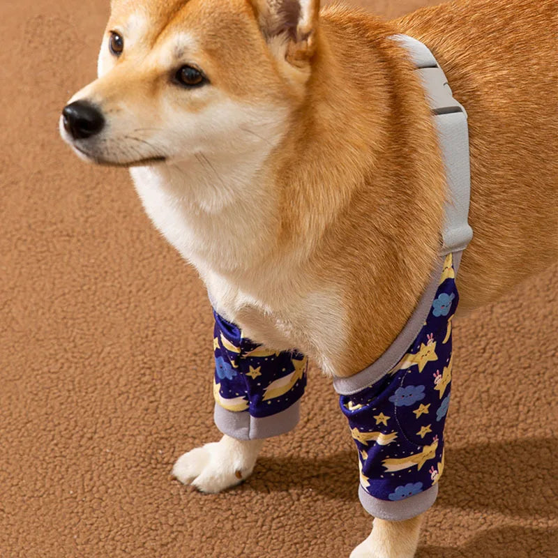Large Dog Knee Protection Clothing Dirt-proof Pet Coats Protect Joint Breathable Pet Elbow Protect Cloth Portable Dog Supplies