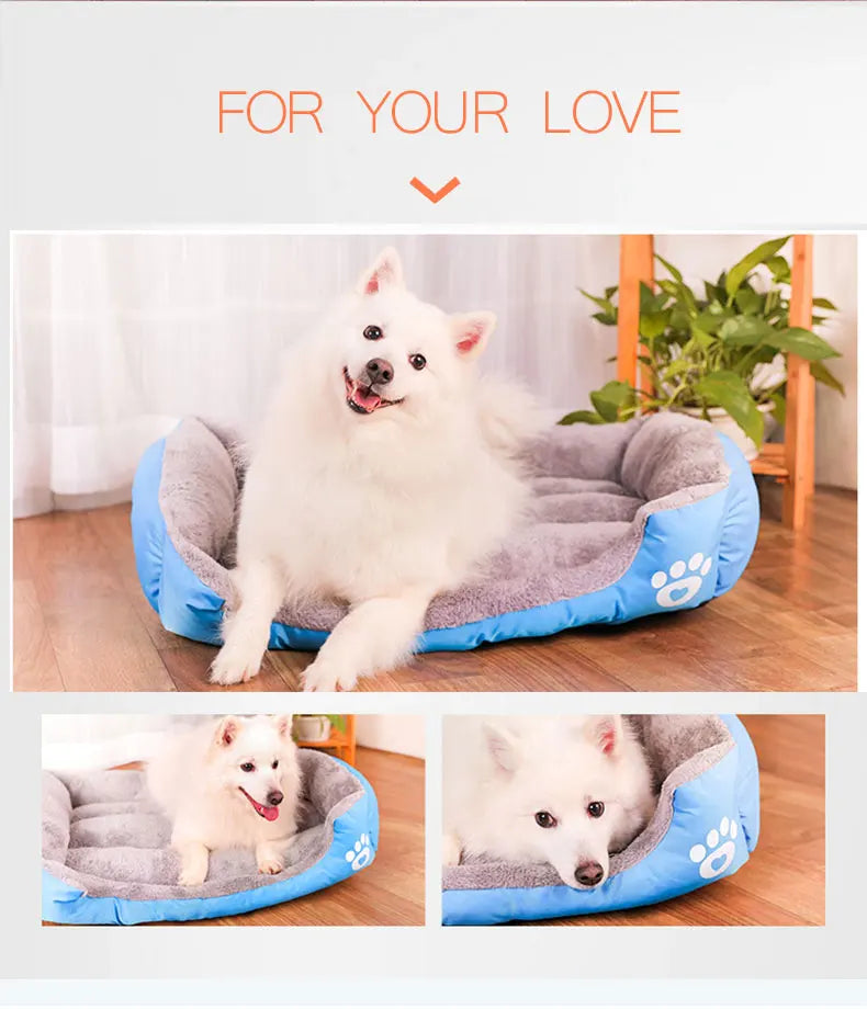 Dog Bed Pets House for Puppy Small Medium Large XXL Supplies Kennel Mat Nesk Sleeping Plush Washable Cat cushion Products indoor