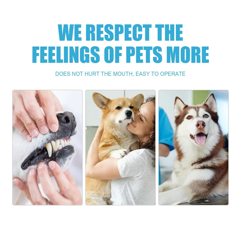 Pet Toothpaste for Dogs Fresh Breath Oral Cleaning Bad Breath Dental Plaque Edible Toothpaste Improve Your Pet's Gum Health