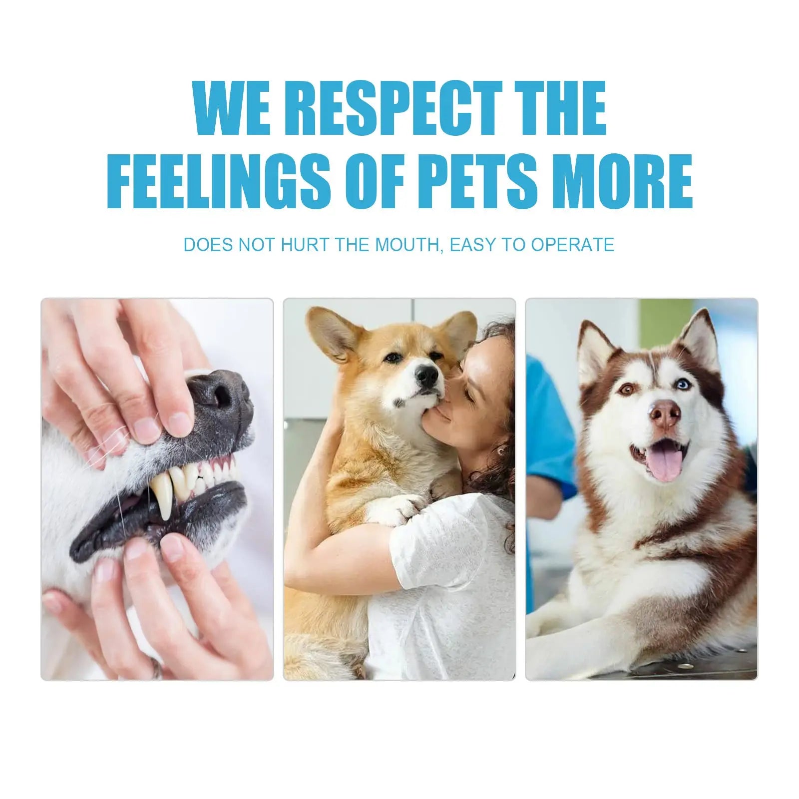 Pet Toothpaste for Dogs Fresh Breath Oral Cleaning Bad Breath Dental Plaque Edible Toothpaste Improve Your Pet's Gum Health