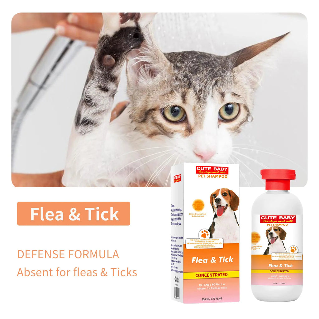 228ml PET Cleaning High Quality Safe Pet Dog Shampoo Body Wash Tender Skin Odor Removing Cleansing Petcleaning for Dogs Cats