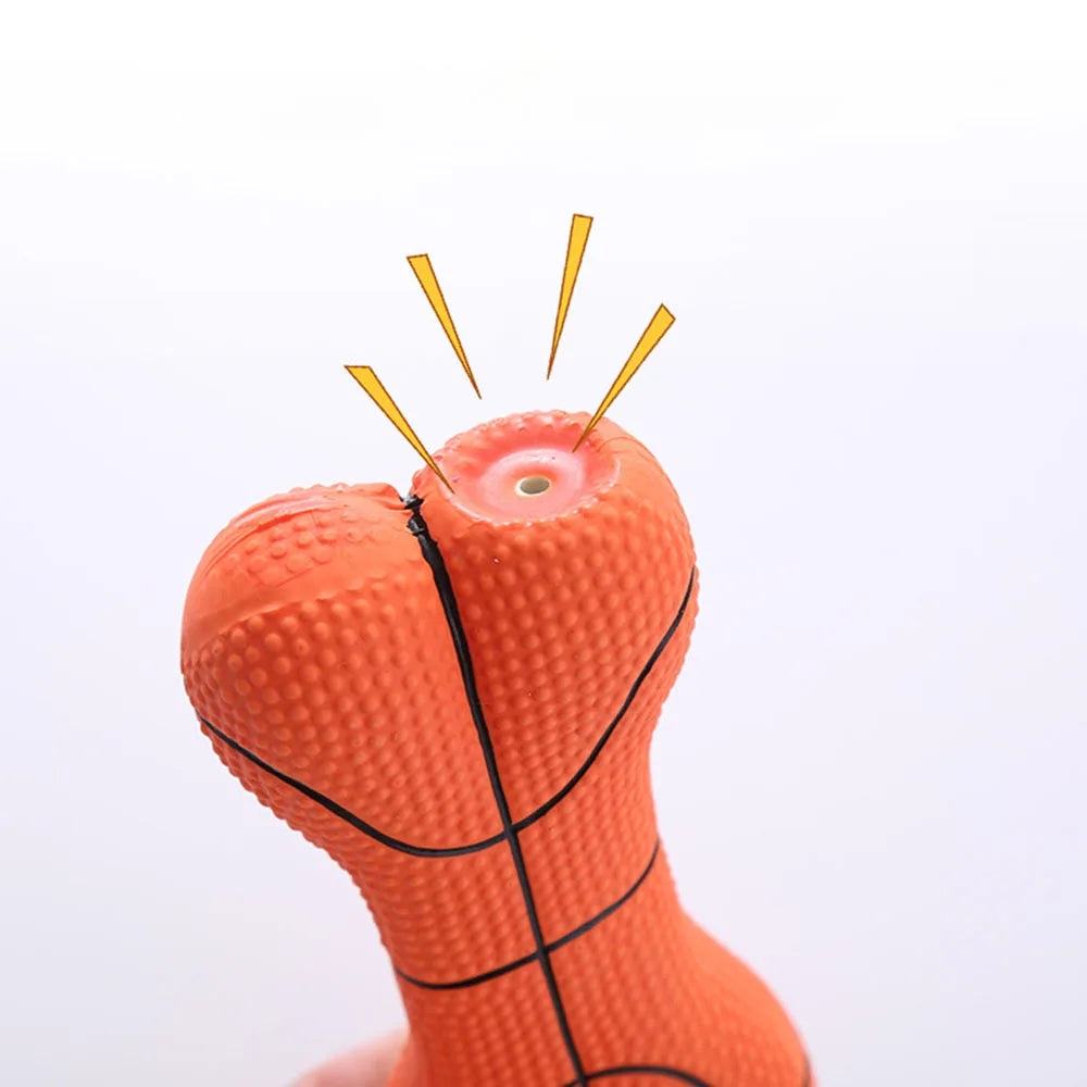 Dog Toy Set: Squeaky Bone & Basketball, Self-Entertainment Interactive Toys for Dogs to Relieve Boredom