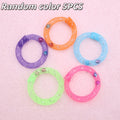 5pc colors Cat Toys-Soft Mesh Tube Self-Play Donuts for Cats,Bell-Sounding Self-Entertainment Boredom-Relief Chew and Tease Toys