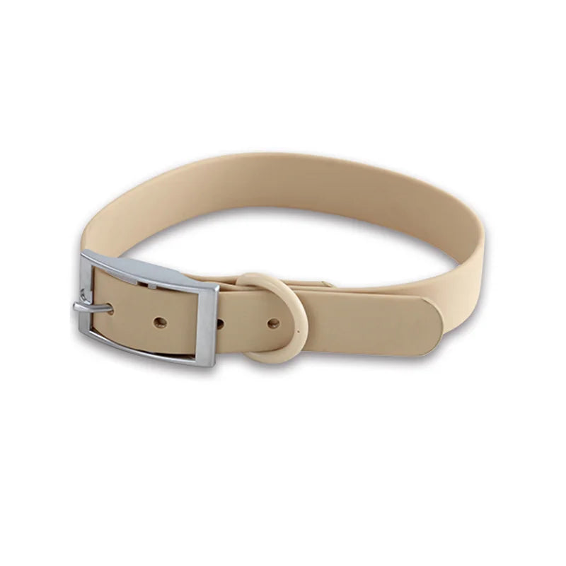 Universal Waterproof Dog Collars With Zinc Alloy Buckle PVC Rubber for Medium Small Dog Collar for Cats