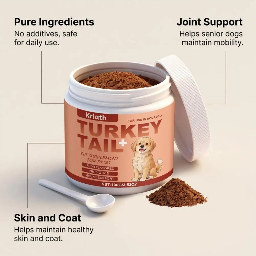 100g Bacon Flavored Pet Health Supplement Elderly Dog Maintenance Joint Intestinal Skin Care Dog Probiotics Immune Support Agent