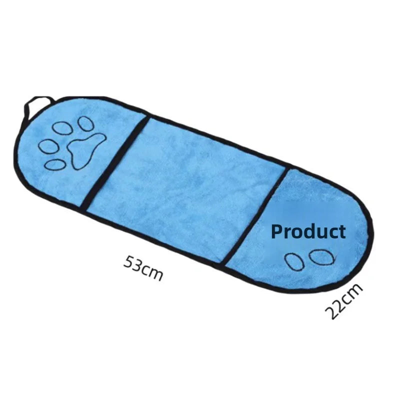 Super absorbent and quick-drying pet dog towel, cat bathing towel, special for large dogs like Teddy and Golden Retriever