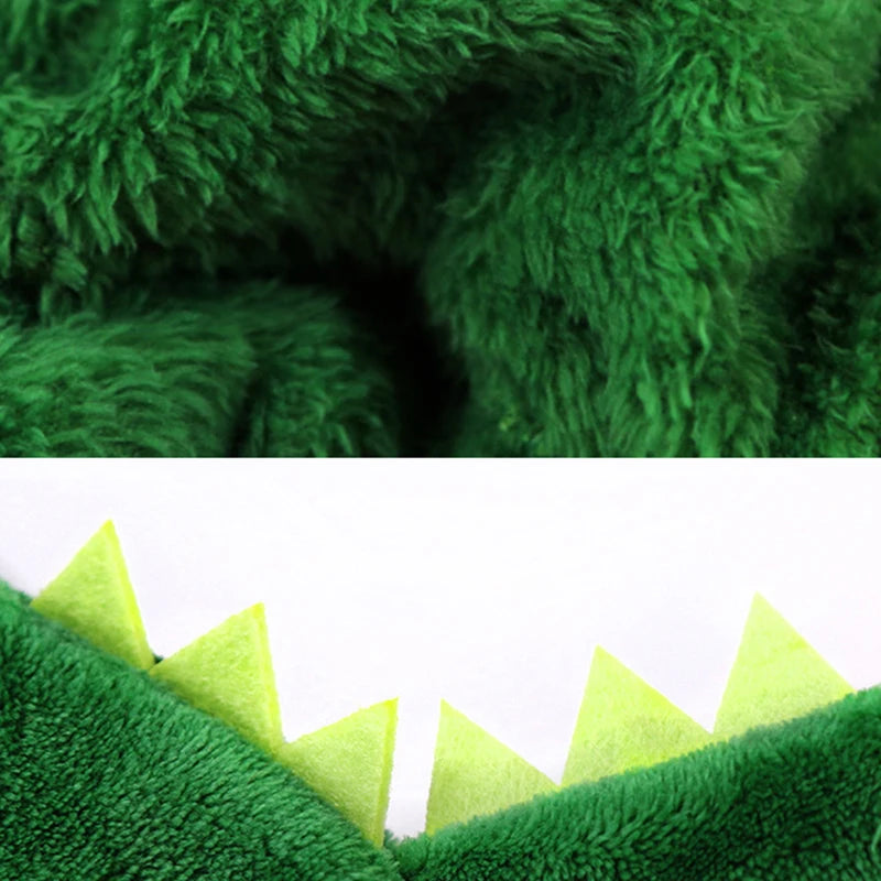 Pet Dog Clothes Funny Dinosaur Costumes Winter Warm Plush Coat Small Kitten Hoodie Puppy Dog Cloth gatos productos para mascotas