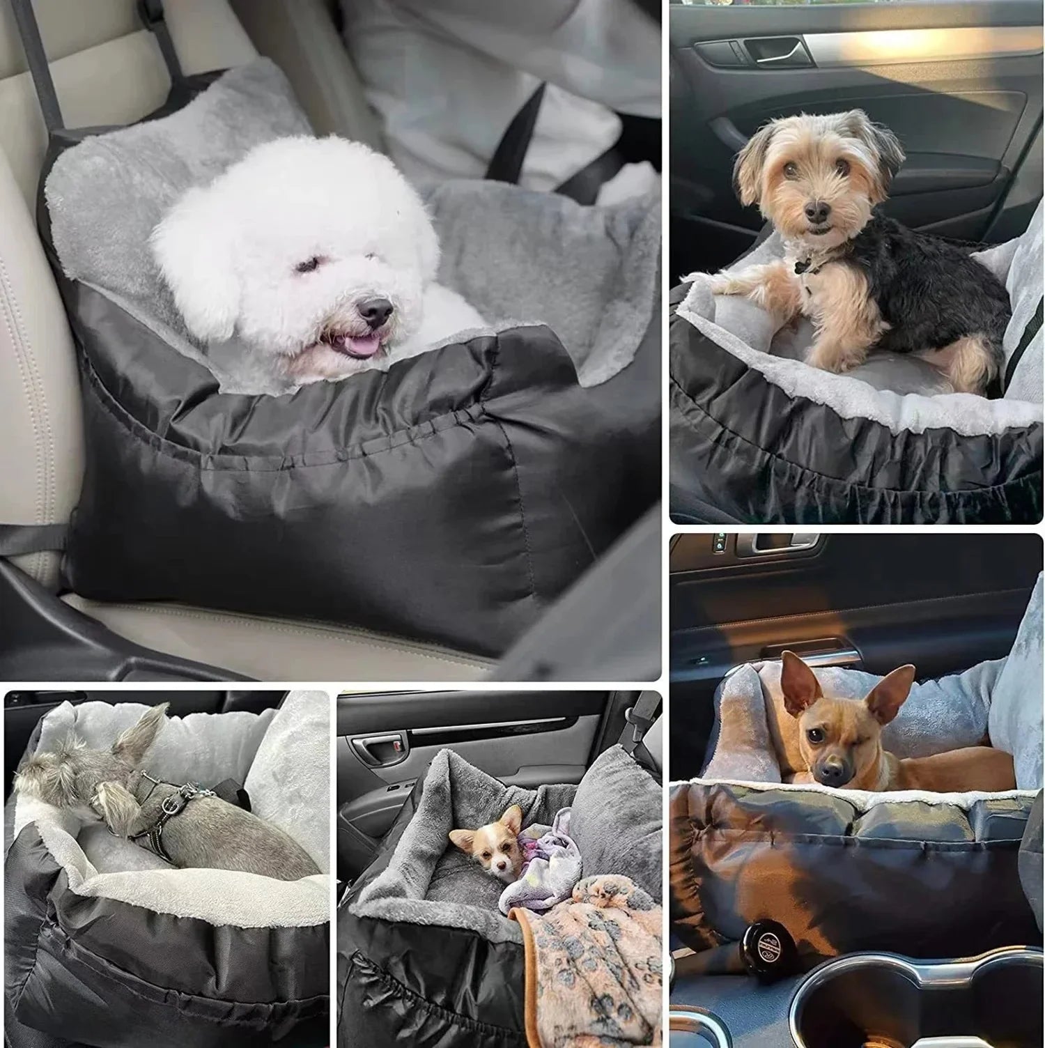 Dog Bed Removable  Machine Washable Pet Car Seat Cover Pet Animal Nest Cushion Dogs Cats Sofa Bedding Travel Mattress for Pets