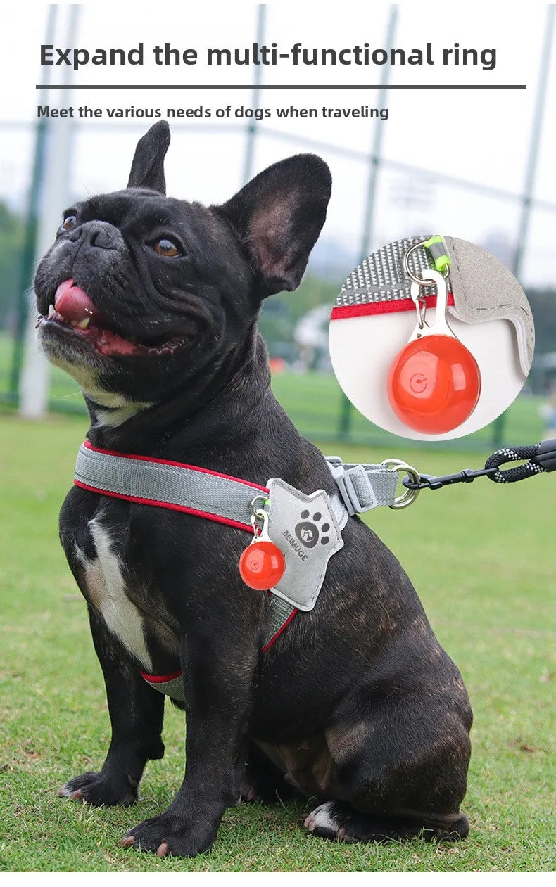 Dog Y shaped harness no pull reflective adjustable breathable and comfortable for small medium dogs walking training outdoor