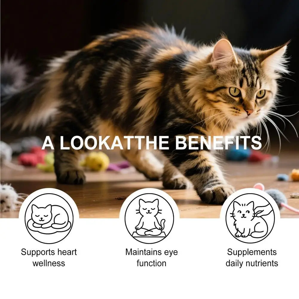 Cat Taurine Powder Gentle Formula To Care For Pet's Comfortable Body Massage Care Nutrition Powder Taurine powder for cats