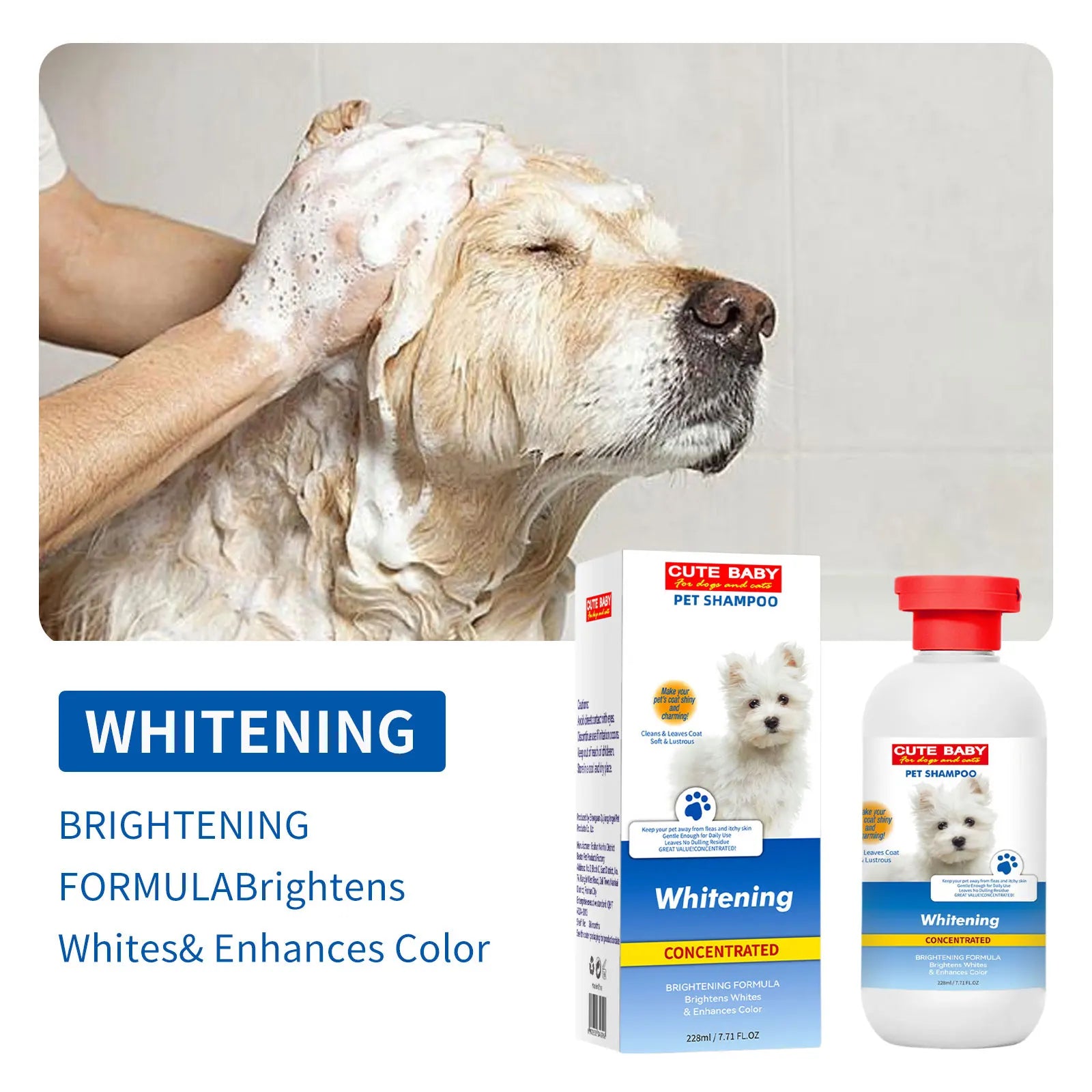 228ml PET Cleaning High Quality Safe Pet Dog Shampoo Body Wash Tender Skin Odor Removing Cleansing Petcleaning for Dogs Cats