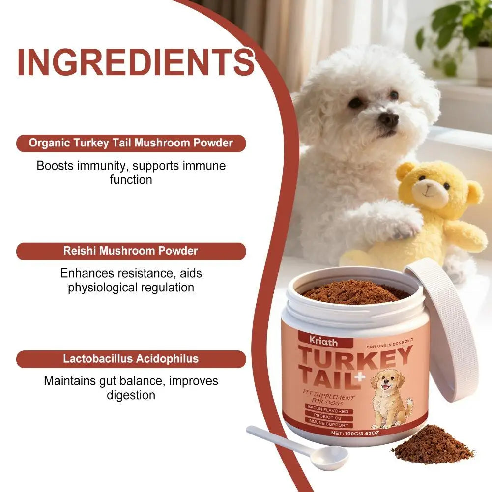 100g Bacon Flavored Pet Health Supplement Elderly Dog Maintenance Joint Intestinal Skin Care Dog Probiotics Immune Support Agent