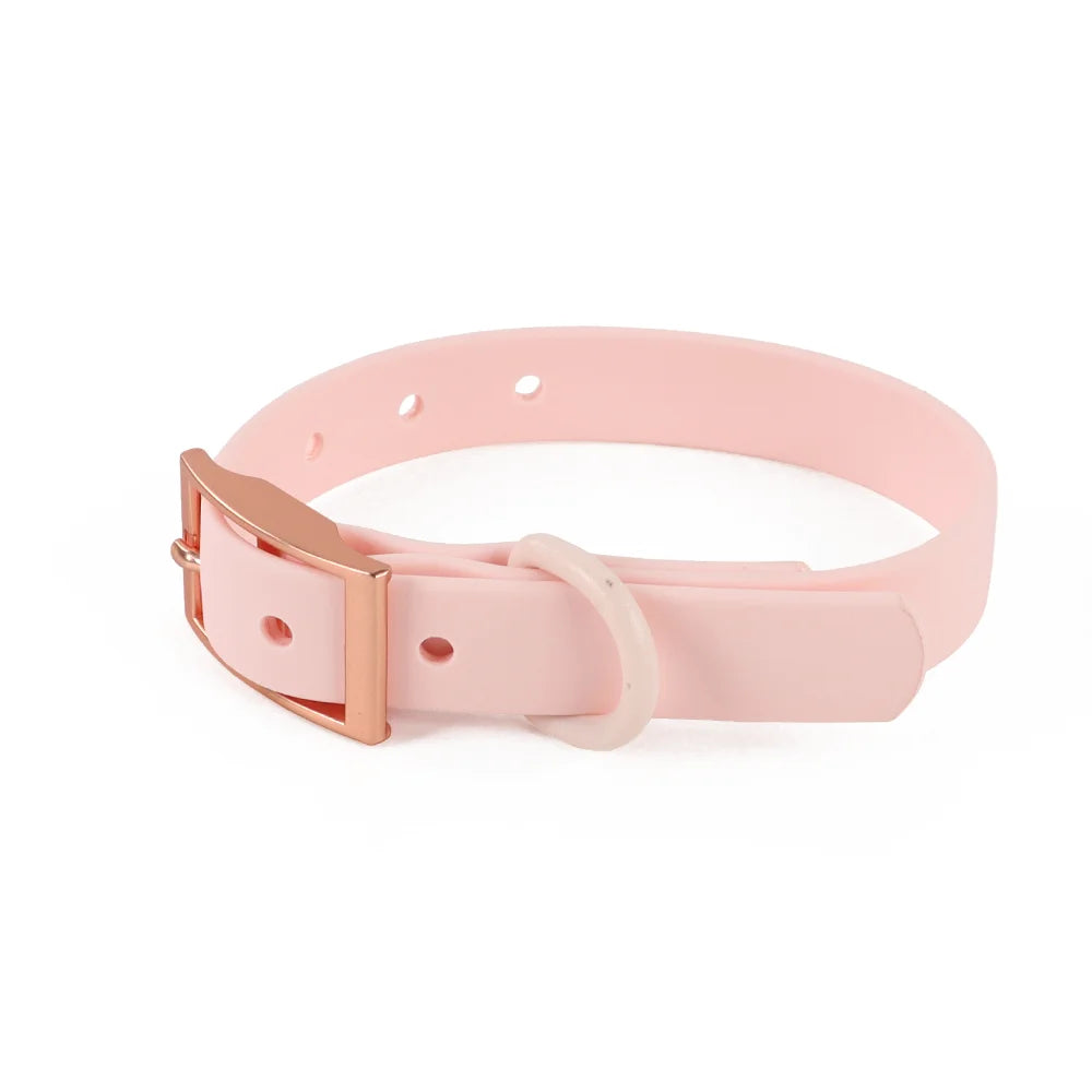 Universal Waterproof Dog Collars With Zinc Alloy Buckle PVC Rubber for Medium Small Dog Collar for Cats