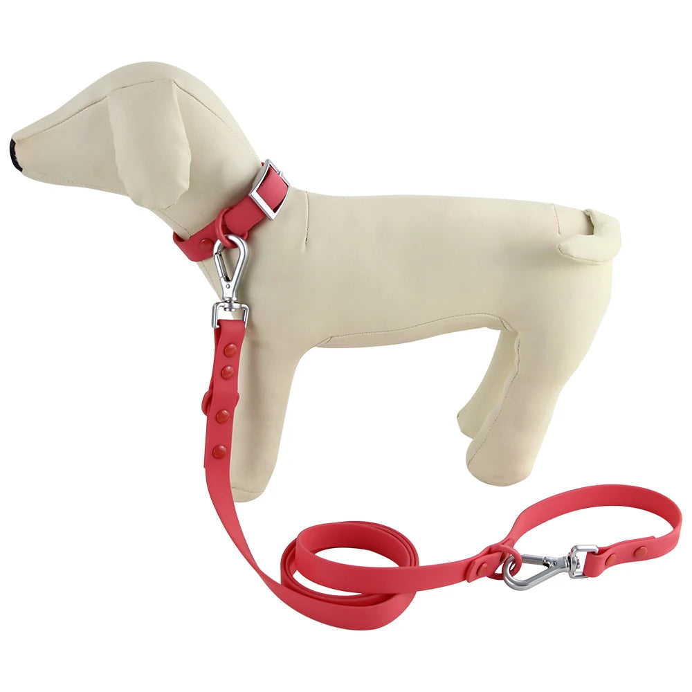 Universal Waterproof Dog Collars With Zinc Alloy Buckle PVC Rubber for Medium Small Dog Collar for Cats