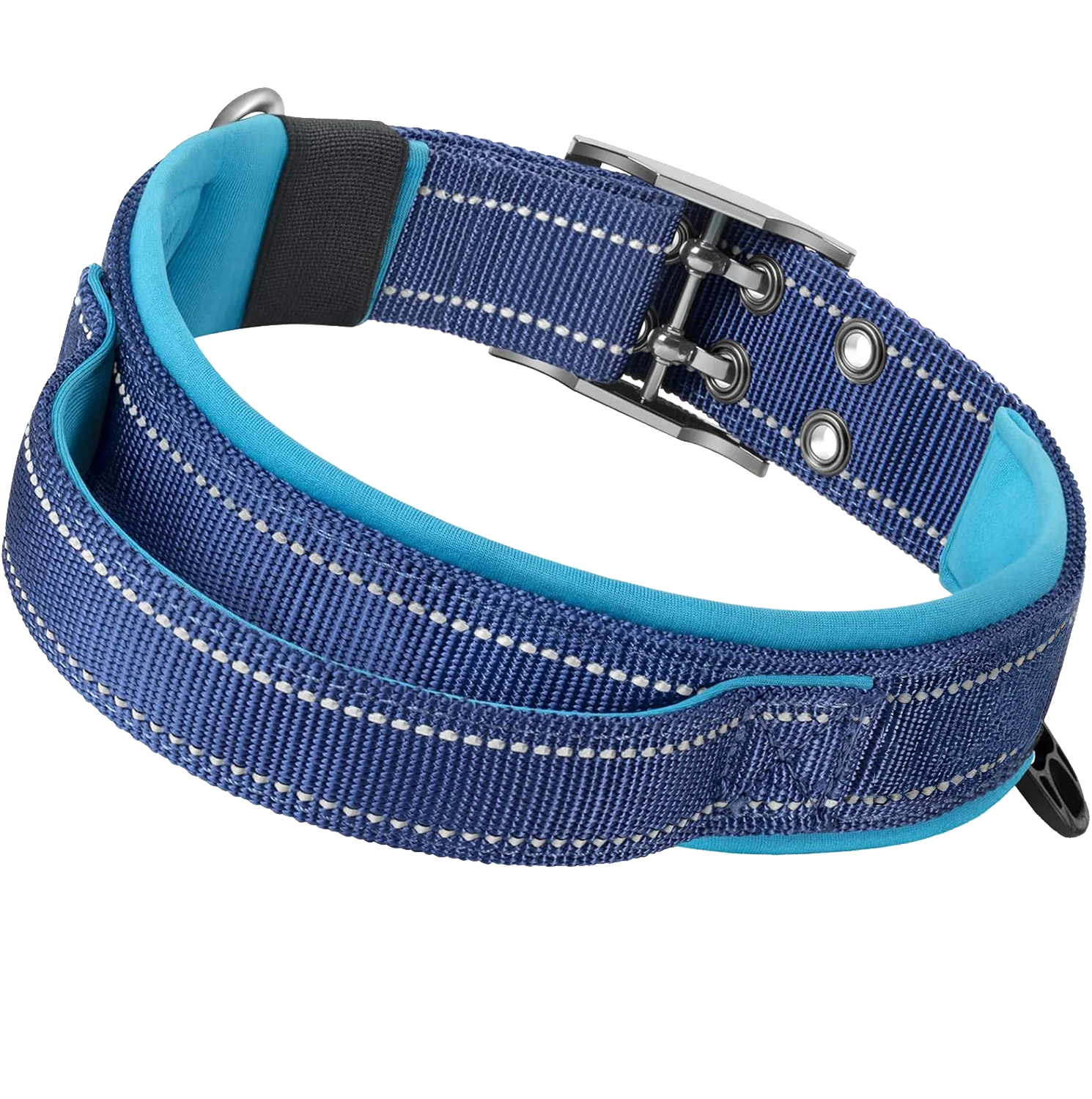 Heavy Duty Tactical Dog Collar, Military Collars with Handle, Training, Walking, Medium and Large Dogs Accessories