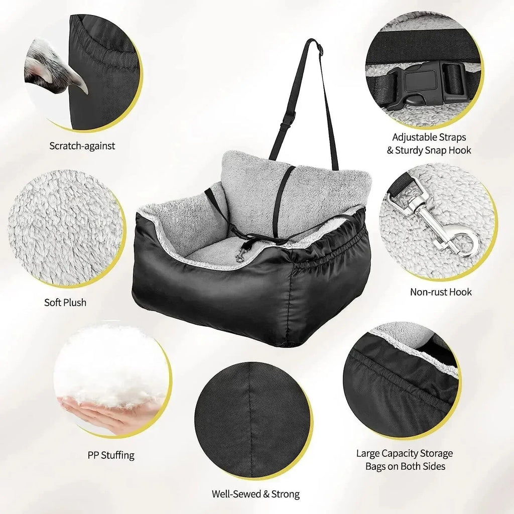 Dog Bed Removable  Machine Washable Pet Car Seat Cover Pet Animal Nest Cushion Dogs Cats Sofa Bedding Travel Mattress for Pets