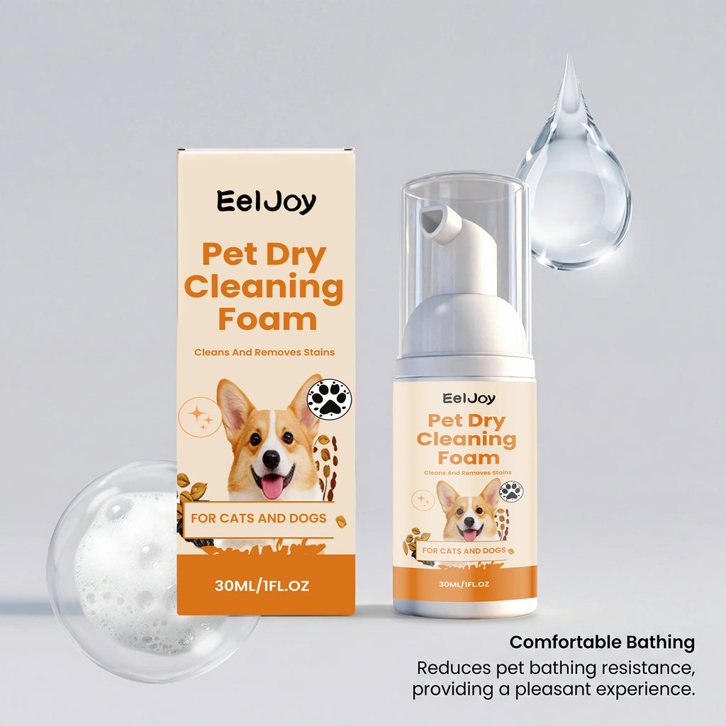 Dogs Cats Cleaning Mousse Pet No Rinse Dry Shampoo Coconut Oil Skin Care Deodorizing Moisturizing Quick Bath Foam Pet Cleaning