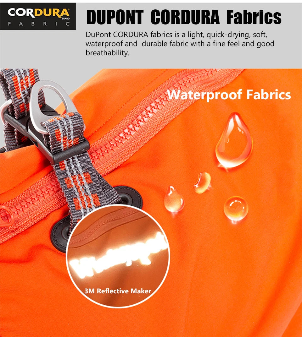 Winhyepet Waterproof Dog Cloth Puppy Warmth Winter Jacket Dogs Harness Double Zipper Reflective Windbreak Luxury Dog Clothes