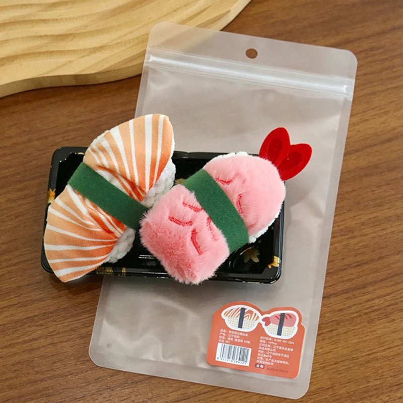Sushi Cat Toys Catnip Crinkle Sound Cat Chew Bite Toys Kitty Kicker Exercise Toy Pet Supplies