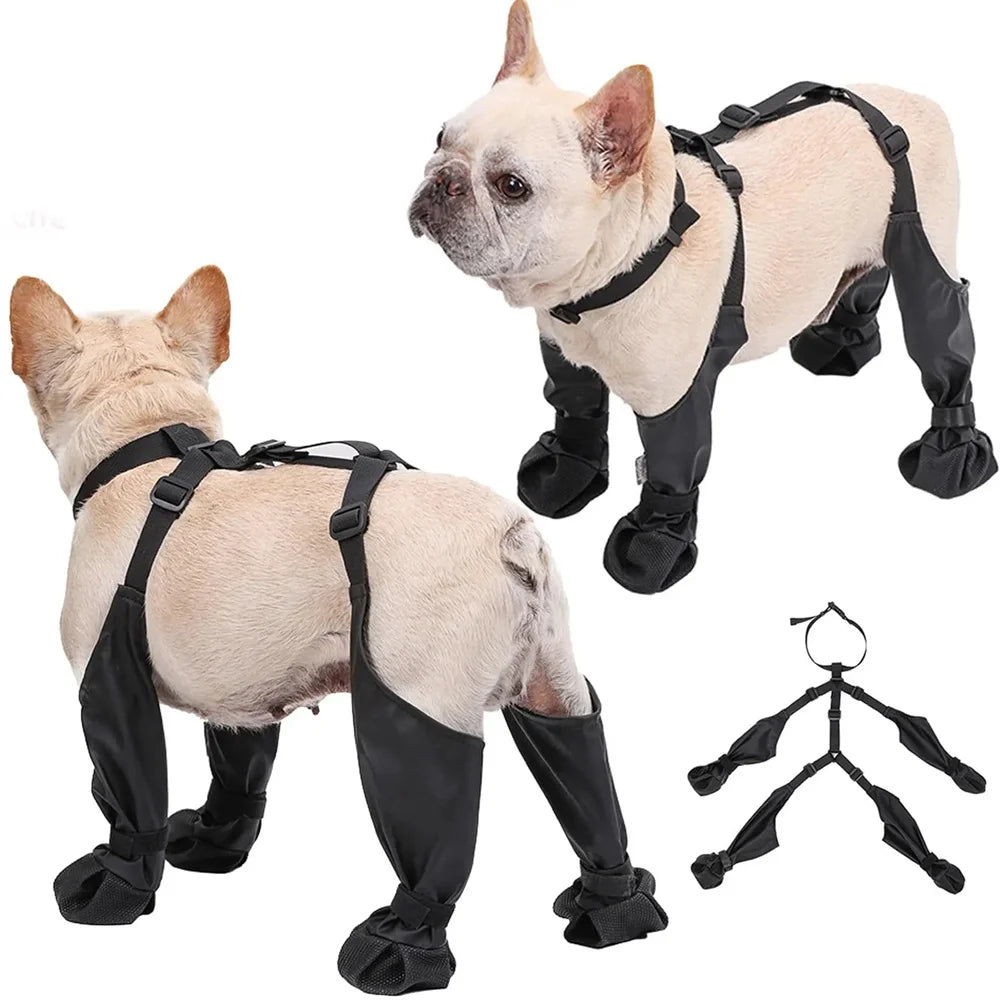 2025 New Anti-Slip Dog Shoes Pet Paw Protector Adjustable Rain Snow Booties for Outdoor Walking Running Pet Supplies Dog Shoe